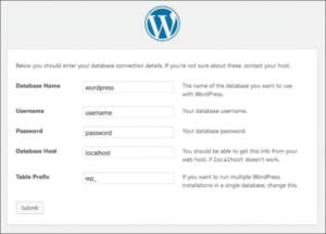 wordpress login browser